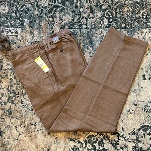 NWT Mens Cubavera Linen Blend Pants Medium